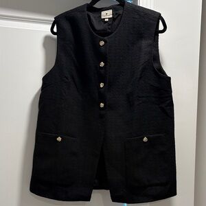 Tuckernuck Black Tweed Sonja Top